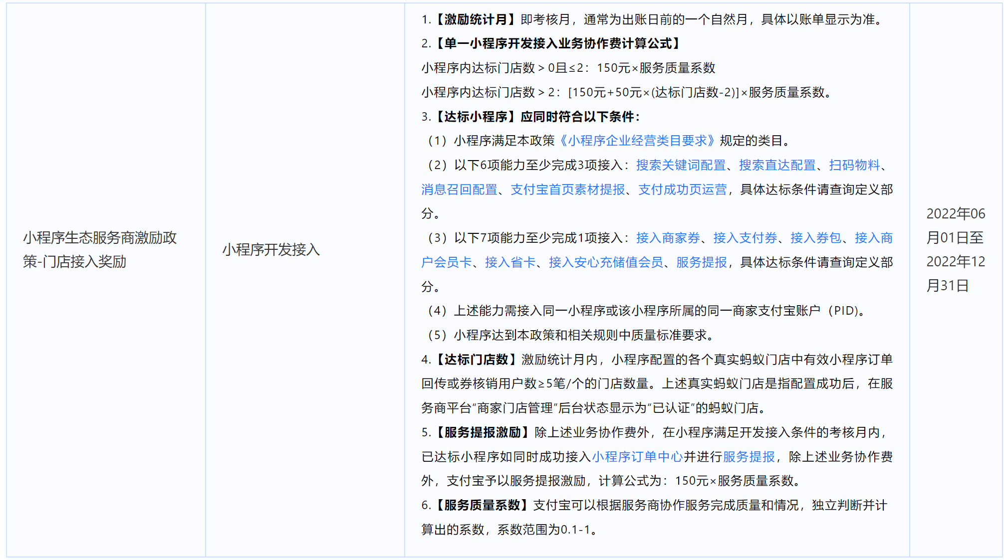 支付宝小程序激励